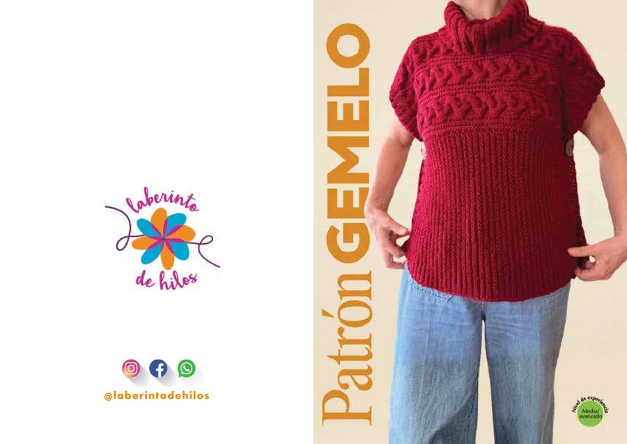 Chaleco Gemelo tejido a dos agujas